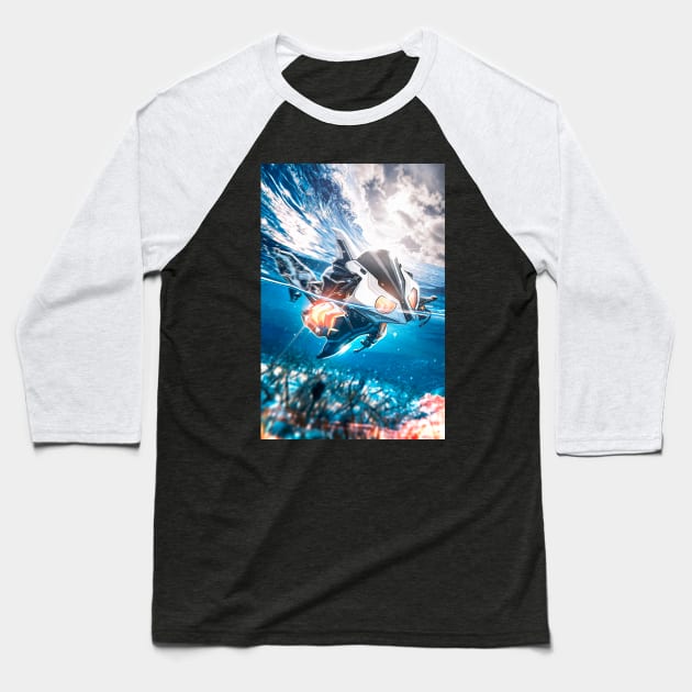 BMW S1000RR Shark Baseball T-Shirt by MOTORIND